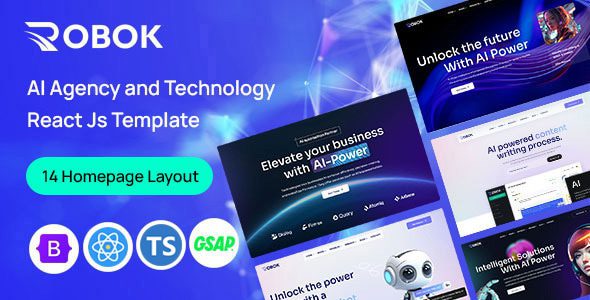 Robok 1.0 – AI 机构和技术反应JS模板