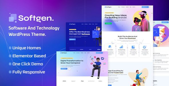 Softgen 1.0.6 – 软件与技术 WordPress 主题