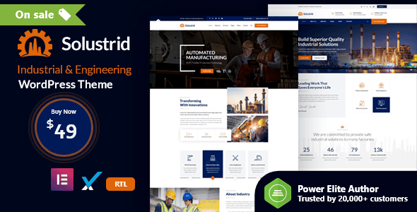 Solustrid 2.3 – 工厂与工业业务 WordPress 主题