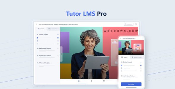 Tutor LMS Pro 4.0.4 + 证书 1.3.2 + 支付 – 最强大的 WordPress LMS 插件