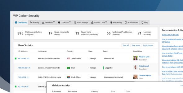 WP Cerber Security Pro 9.9.3 – WordPress 安全插件