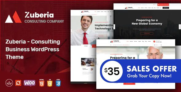 Zuberia 2.2 – 商业咨询服务WordPress 主题