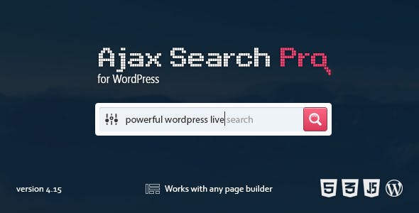 Ajax Search Pro 4.29.2 – 活字新闻搜索和过滤插件