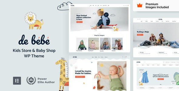 Debebe 44 – Kids Fashion eCommerce WordPress (英语). 主题